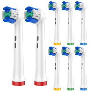 BELADENT Replacement Toothbrush Heads Soft Cleaner for Oral-B (8 Pack)