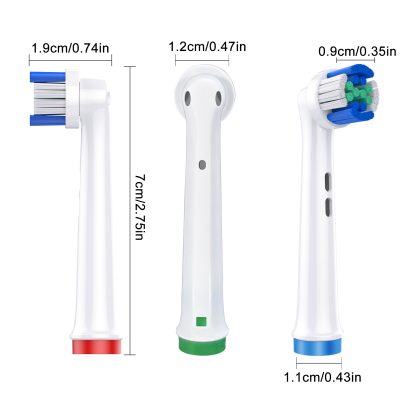 BELADENT Replacement Toothbrush Heads Soft Cleaner for Oral-B (8 Pack) - Image 3