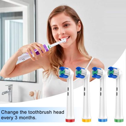 BELADENT Replacement Toothbrush Heads Soft Cleaner for Oral-B (8 Pack) - Image 4