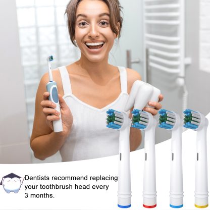BELADENT Replacement Tooth Brush Heads Compatible with Oral-B Braun Electric Toothbrush - DuPont Bristles, Gentle Gum Care, Pack of 16 - Image 4