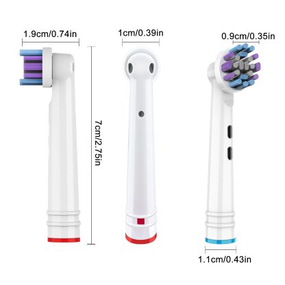 BELADENT Replacement Toothbrush Heads Ultra Clean for Oral-B (8 Pack) - Image 2