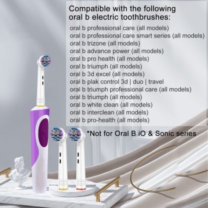 BELADENT Replacement Toothbrush Heads Ultra Clean for Oral-B (8 Pack) - Image 4