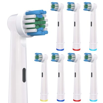 BELADENT Replacement Tooth Brush Heads Compatible with Oral-B Braun Electric Toothbrush - DuPont Bristles, Gentle Gum Care, Pack of 8