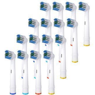BELADENT Replacement Tooth Brush Heads Compatible with Oral-B Braun Electric Toothbrush - DuPont Bristles, Gentle Gum Care, Pack of 16