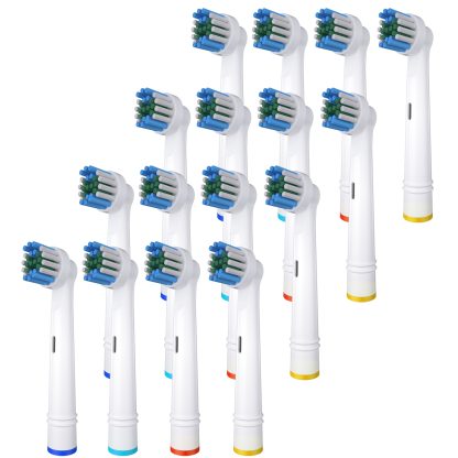 BELADENT Replacement Tooth Brush Heads Compatible with Oral-B Braun Electric Toothbrush - DuPont Bristles, Gentle Gum Care, Pack of 16
